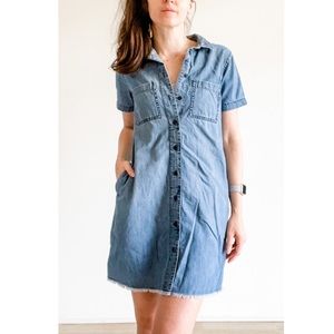Madewell Denim Button Front Dress